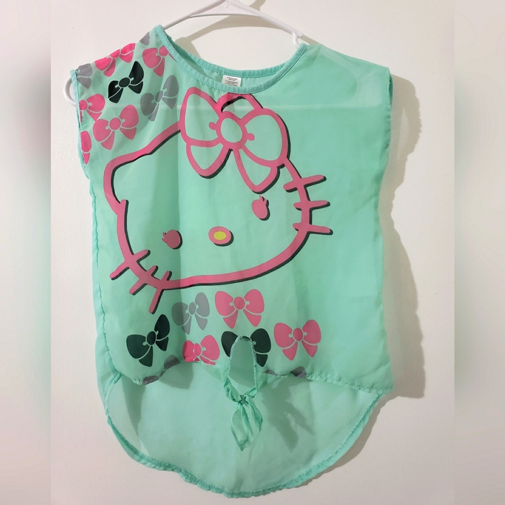 Girls Hello Kitty Sheer Summer Top